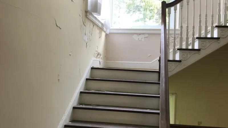Staircase under construction
