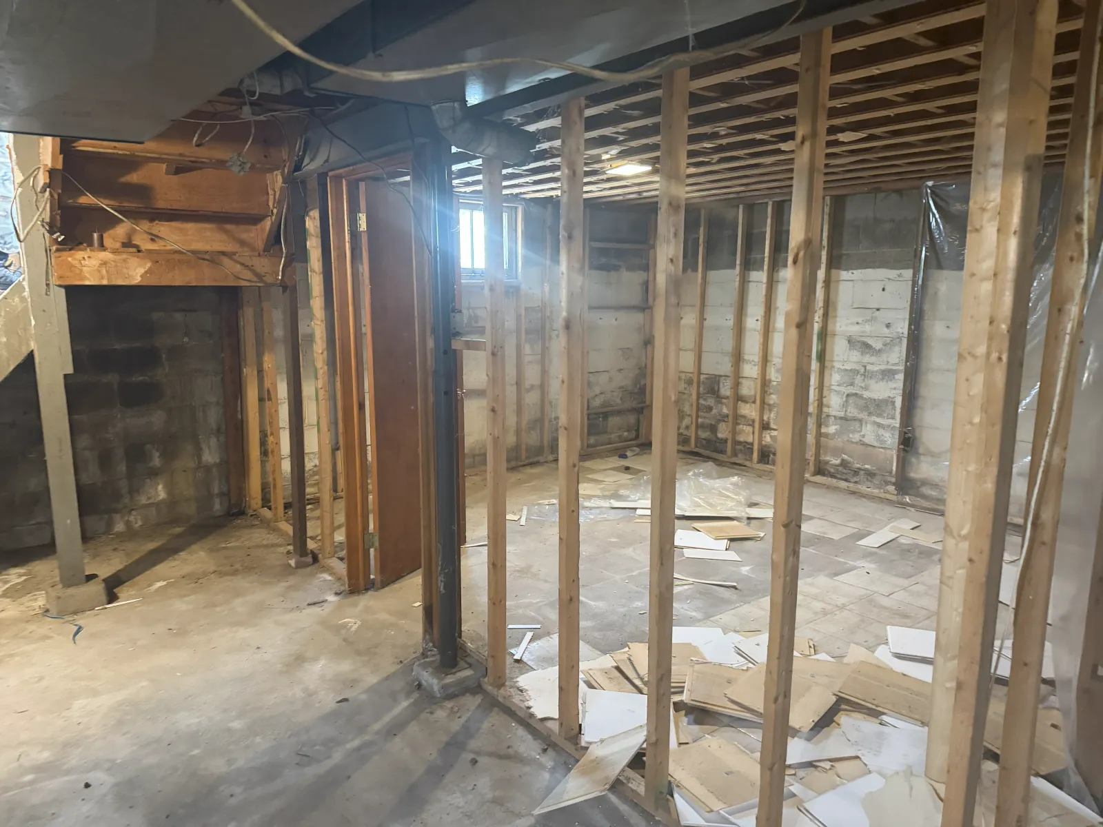 Basement under construction