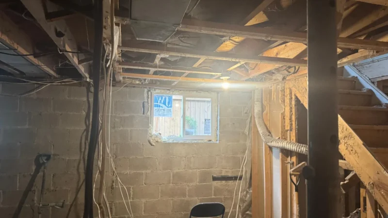 Basement under construction